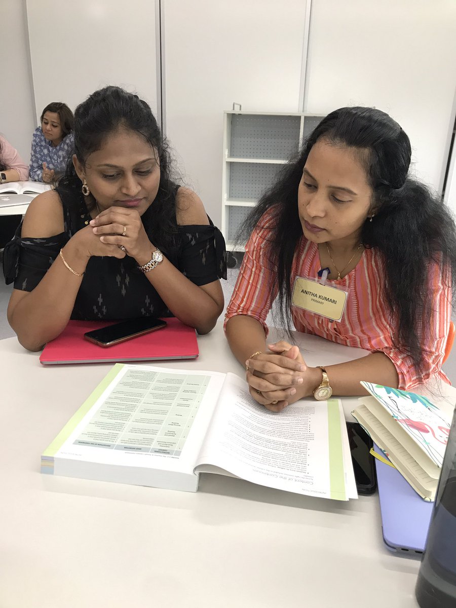 SrutiSukumaran's tweet photo. Unpacking the What, How and Why of the @FountasPinnell Literacy Continuum with @oismumbai JVLR #pyp teachers. #BeginningOfTheYear #orientation #makingconnections #stimulatingconversations @archana2804 @veenadsilva @lisakatehughes https://t.co/OdixN7Q3Vx