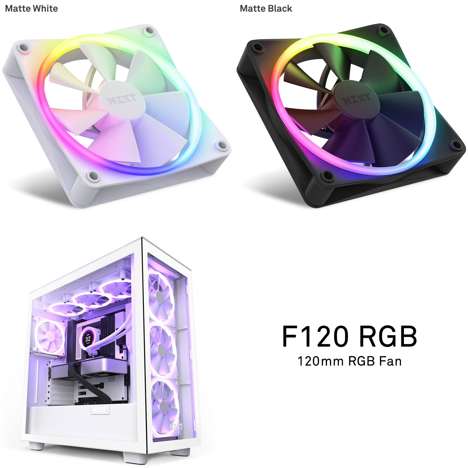 Nzxt f140 rgb f120 rgb 新品未使用　未開封