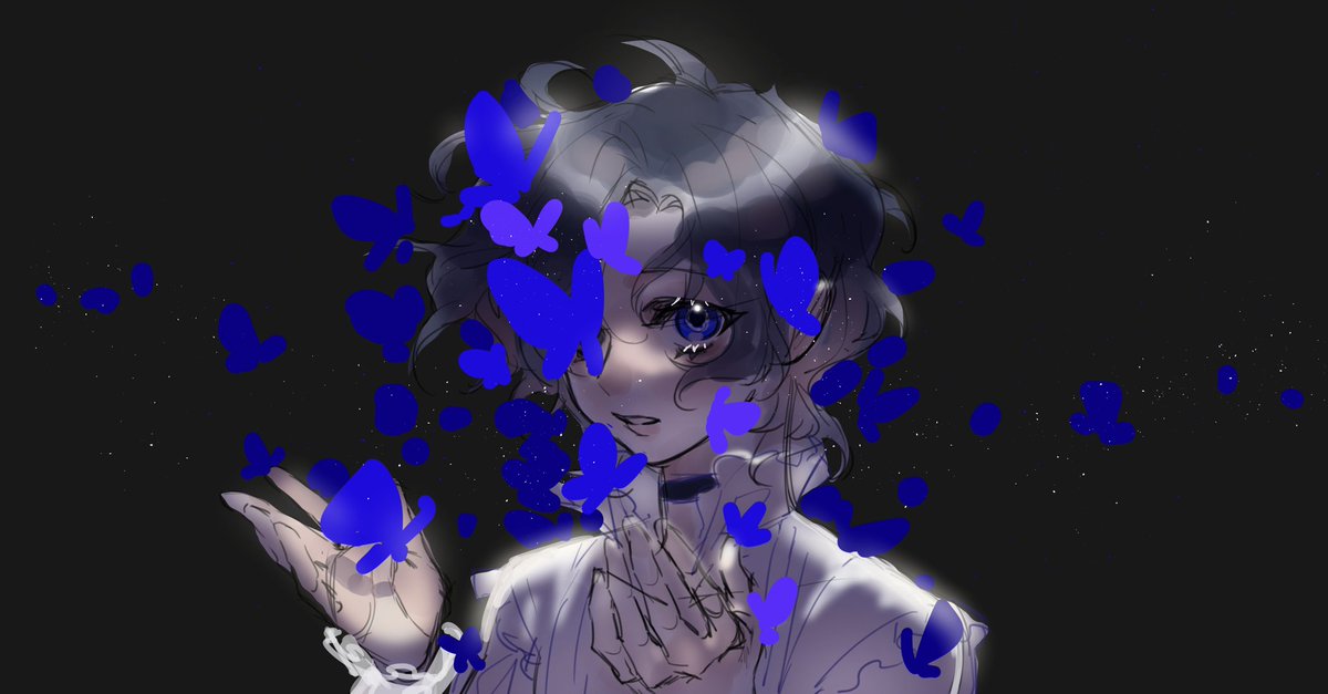 仍然是以前的oc摸鱼，小约书亚
还挺喜欢这张的，有机会细化完（于是500年过去了（……）