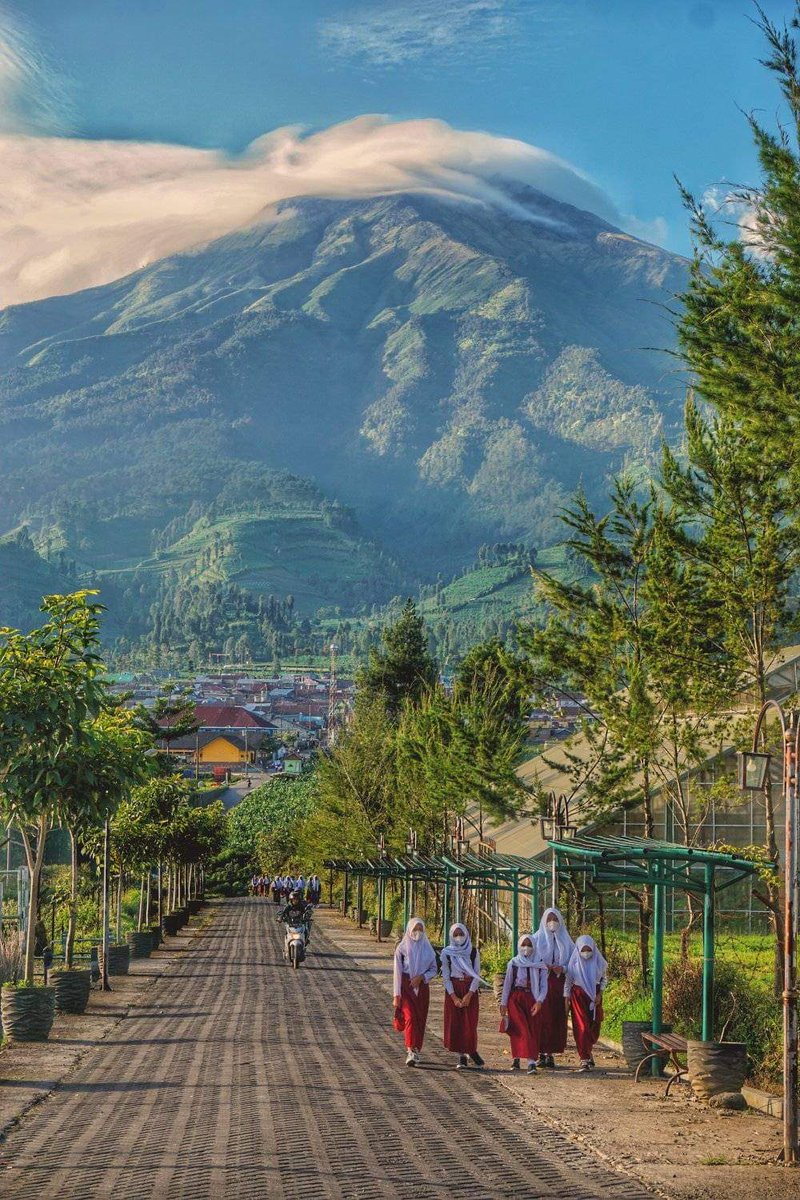 BisKota_'s tweet image. Pagi hari di desa Batursari, Kledung saat adik-adik menuju sekolah dengan berjalan kaki dengan latar gunung sumbing.

📸 : Rudi Rohadi