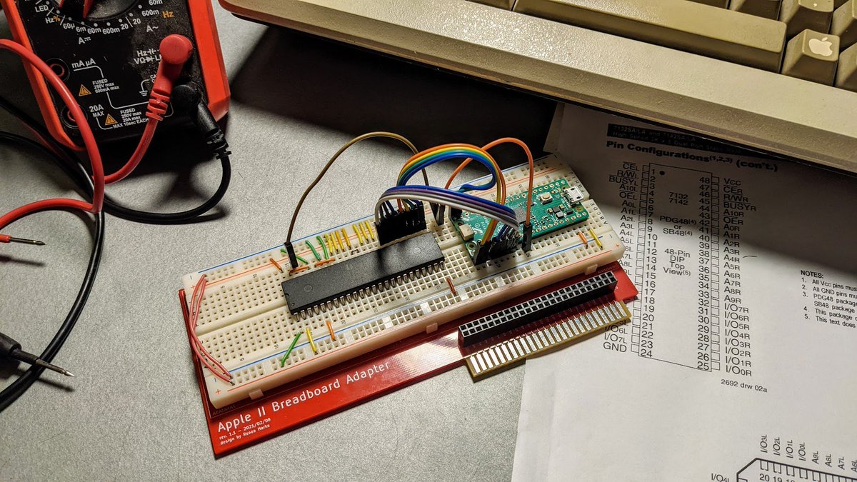 Working on the next card.  #apple2