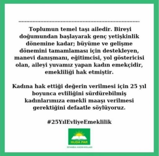 Emekli maaşı deyipte geçmeyin, birçok sorunu çözüyor.
Ekonomik krizlerde;
Nine v dedeler 'emekli maaşlarından' dolayı kıymete binmiş, çekirdek aileden geniş aileye geçiş olmuş, torun sevebilmişlerdi.
Ev hanımlarından
#25yılEvliyeEmeklilik hakkı verilmeli, Aile kurumu korunmalıdır