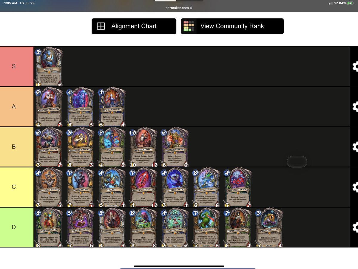 BenFromWild's tweet photo. My pre release tier list for wild https://t.co/RXCRF7Z4gV
