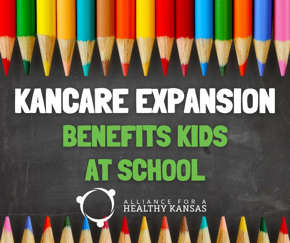 HealthyKSOrg's tweet photo. It's Back to School time! As you get pencils ready, remember the benefits of KanCare expansion:

- 17,000 teachers and staff get access to affordable health care;
- Reduced student drop out rates;
- Mental health care for mom and dad.

For more: https://t.co/sZDlwYjecU https://t.co/zl26K6lLdG