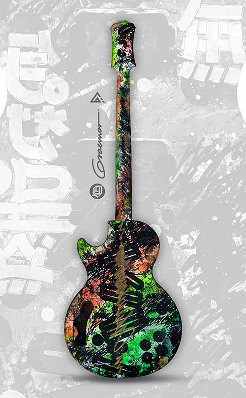 gracmor's tweet photo. Melodía
"Hay un alboroto en tu mente y aturdido está tu corazón que te llevará por dos caminos donde el trayecto cambiará tu vida".
Intervención artística sobre guitarra eléctrica para colección privada. 
Técnica mixta.
#gracmor #art #calligraffiti #graffuturism https://t.co/DPKVLl5B3D