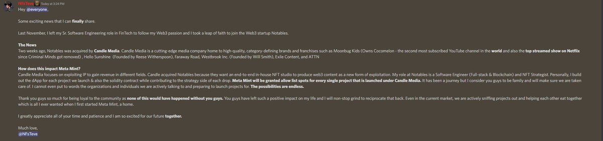 Meta Mint tweet media