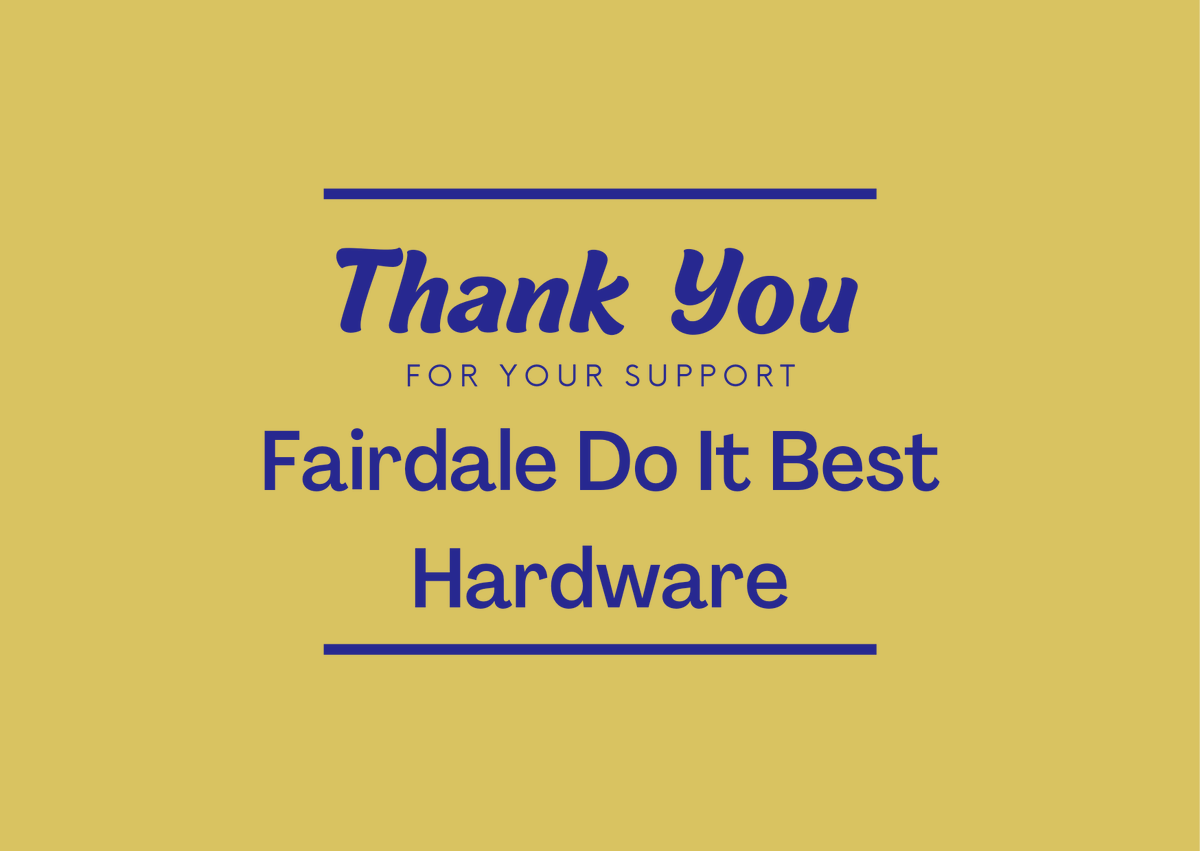 FHSCHEER1's tweet photo. Huge thank you to Fairdale Do It Best Hardware for their sponsorship! Check them out on Fairdale Rd for all your hardware needs, and so that you can Do It Best!

Sponsors make a massive difference for our program and we could not be as successful without their help #fairdale4life https://t.co/rYjqeQIm56