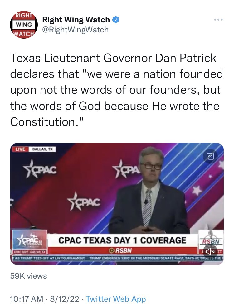 My God didn’t write the 3/5ths Compromise, the Fugitive Slave Clause, the Indian Commerce Clause, or any other part of the Constitution.

And y’all wonder why people, especially millennials and gen z folks, are leaving the church in droves.