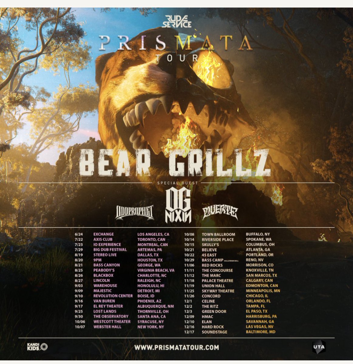 theblissraver's tweet photo. Catching one of my favorite DJs twice on his tour (Phoenix and Red Rocks) hbu? #prismatatour @itsbeargrillz https://t.co/FX9dHB0EZU