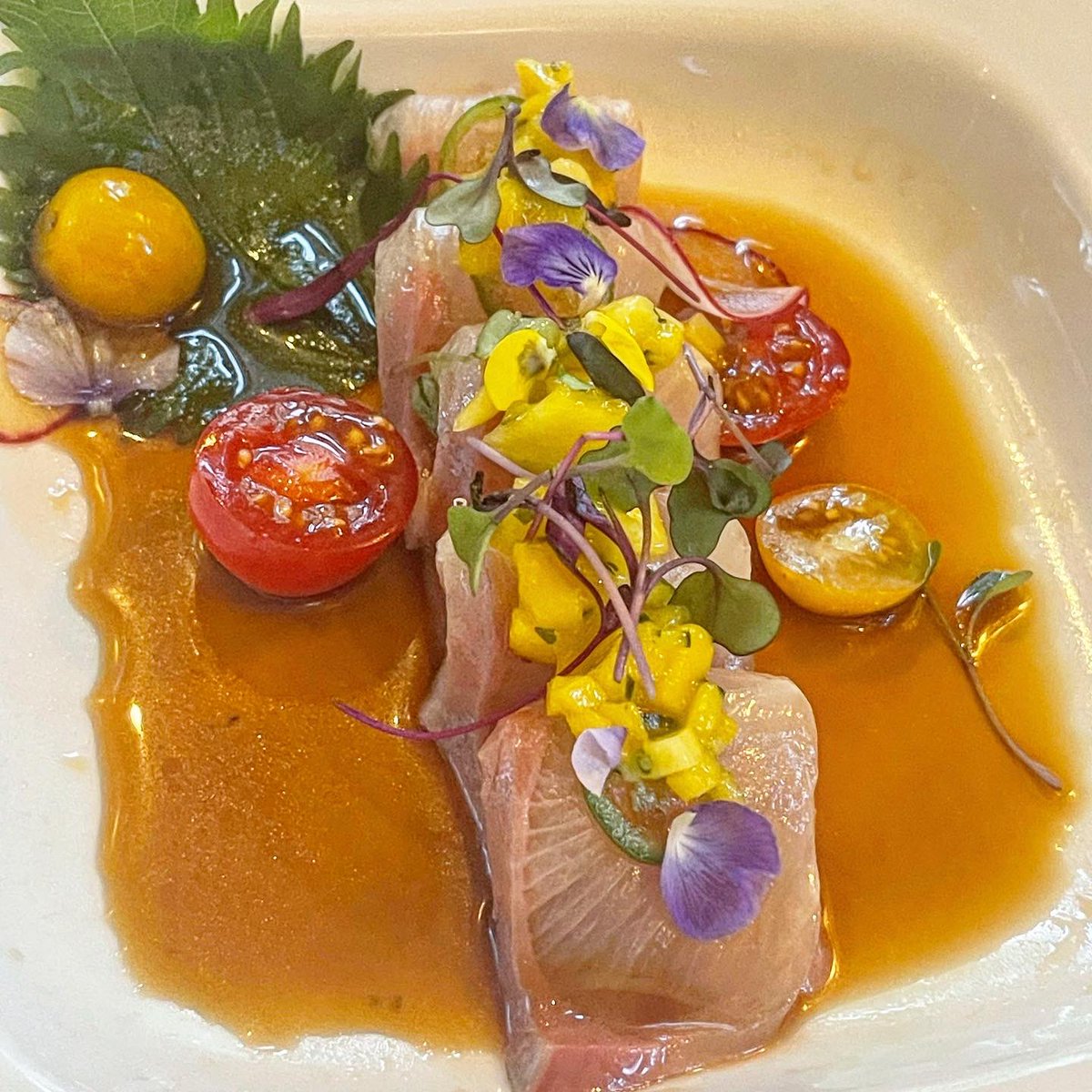 Dined at Perry's in Adams Morgan the other night. Usually go for the roof but too damn hot. For the best, sat in the chicly renovated dining room &amp; ate all the sushi/sashimi off the new menu. Should have ordered one more order of the Okonomiyaki ~ instagram.com/p/ChJNol8Oodh/