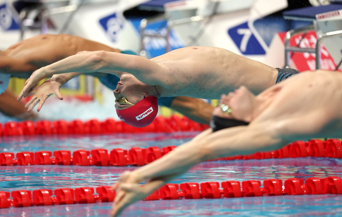 After an end-of-session re-swim for one of the athletes, @lukegreenbank97 is confirmed third-fastest seed into the 200m Backstroke final 👌 @Brodie_03 places 13th overall after his semi-final swim