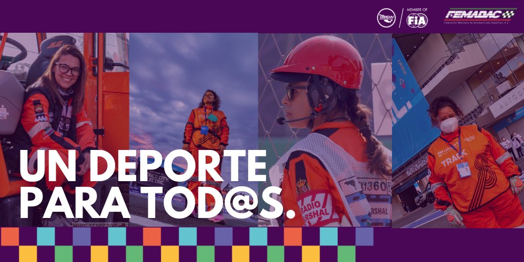 Femadac's tweet photo. Únete y forma parte de la campaña “Un deporte para tod@s” de @OMDAIMX y #FEMADAC 👉 https://t.co/fqRLFiUMyi
🏁 #AutomovilismoDeportivo https://t.co/GnY4v2dAll