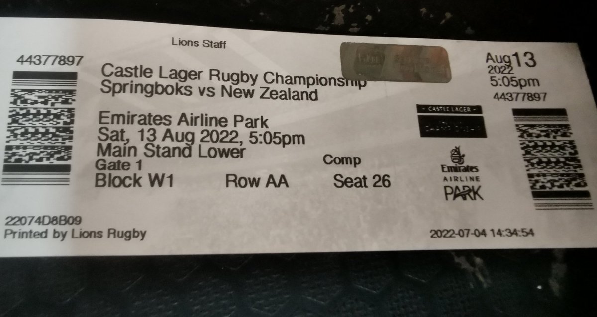 GIVEAWAY! BOK ticket!! 

Want to go to Saturday's Bok game at Ellis Park Stadium? I have one field-level seat for one lucky person who retweets/likes this.

Winner pick around 10am tomorrow in Sandton #GoodLuck 🇿🇦👊🏽🏉