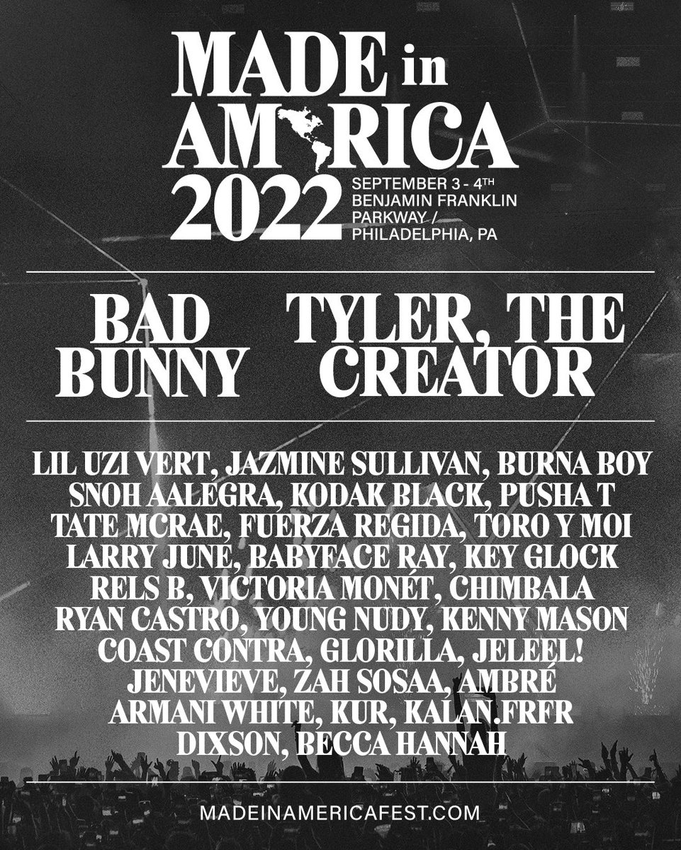 Made In America 2022 Lineup Tickets Schedule Dates Spacelab