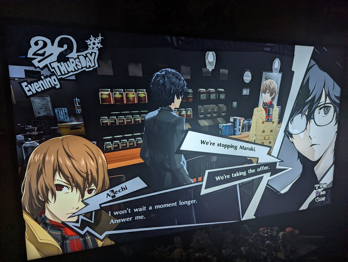 Qhj's tweet image. The decision #persona5royal #ThirdSemester #Spoilers