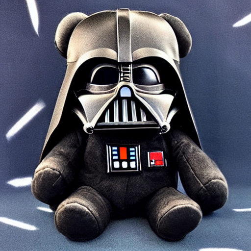 #StableDiffusion a beautiful photo of a plushy Darth Vader Teddy Bear, trending on Instagram