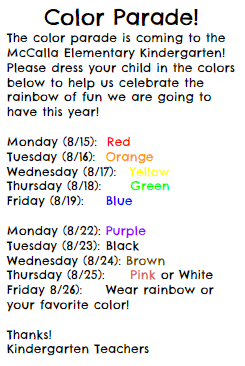 mccalla_elem's tweet image. It&apos;s the Kindergarten Color Parade!!! See the attached schedule for more information.
@mccallaes @JEFCOED #themccallaway #BeyondLimits
