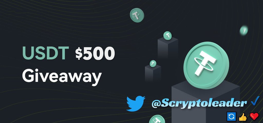 💸 $500 #Giveaway #Round 6💸

We'll select 5 winners randomly and award $100 to each account! 🤑🤑

Rules: 👇

1️⃣ Must Follow us &amp; @sCrypto0x 
2️⃣ Tag 3 friends
3️⃣ Like &amp; Retweet

Winners will be picked in 48 hours
Good luck 💚

#CRYPTO #NFT #APE #ETH #BTC      #BNB         #USDT