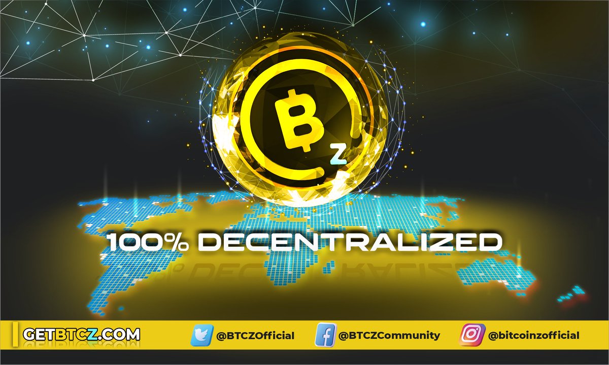 #BitcoinZ is truly #Decentralized in every level: 
1) Its network because of its ASIC resistant algorithm 
2) Its Governance due to its Community Driven character
3) its #Coin Supply Distribution since it implements the Proof of Work model with the most fair and transparent rules