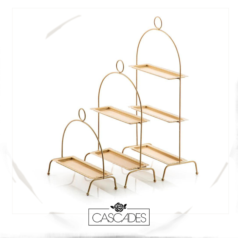 Cascades_Ksa's tweet photo. أطقم ستاندات معدنية مميزة للبوفيه 
شيكوا على تشكيلة ستاندات #كاسكيدز