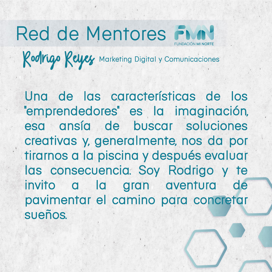 Fundación Mi Norte (@fminorte) on Twitter photo Estamos muy orgullosos de nuestro equipo, por eso es que hoy queremos presentarles a Rodrigo Reyes parte de la red de mentores FMN y director ejecutivo de <a href="/dosbarbascl/">Dos Barbas </a> . Estamos muy orgullosos de nuestro equipo, por eso es que hoy queremos presentarles a Rodrigo Reyes parte de la red de mentores FMN y director ejecutivo de <a href="/dosbarbascl/">Dos Barbas </a> .