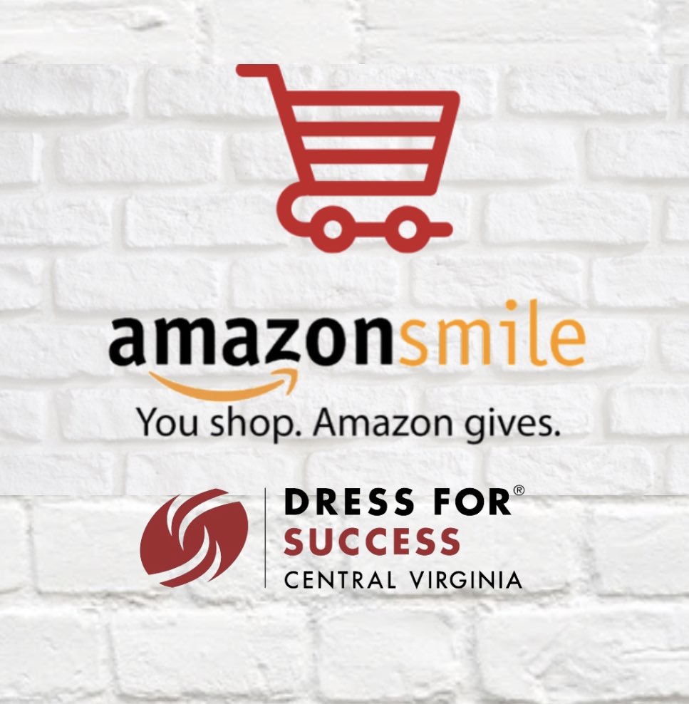 DFSCentralVA's tweet photo. EVERY TIME you make a purchase on #AmazonSmile you can support Dress For Success Central Virginia at the same time!! 
😁📦Visit https://t.co/NLgrl4Mha3 and select us as your preferred Non-Profit today.‼️ https://t.co/57X1UB5gQs