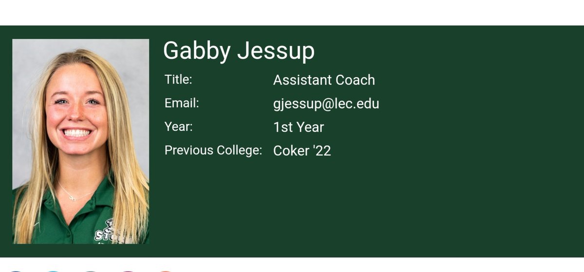 We are extremely proud of our coaching tree but very happy and proud when your own daughter is joining the college ranks. We know you are destined for great things kiddo. <a href="/gabbyjessup/">Gabby Jessup</a>