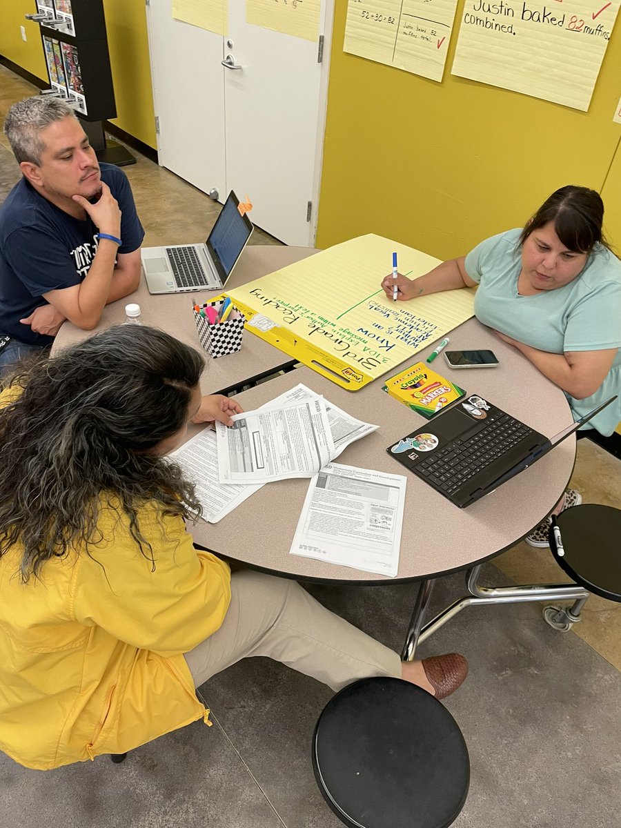 letym_02's tweet photo. @JamesBerryHISD teachers collaborating as they plan for the first two weeks #SeeItNameItDoIt https://t.co/F2EIqrqRvy