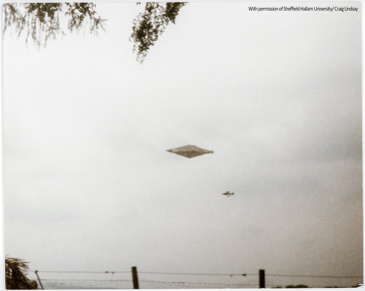 Countdown2C's tweet photo. The Calvine Incident UFO picture has finally been found. Modern mock up added for comparison. https://t.co/rX7Ob4M6sF