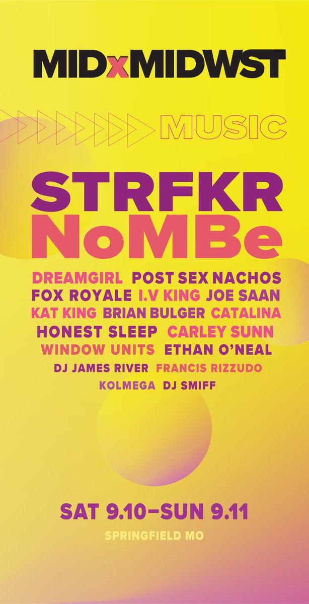 What’s good #SGF Who’s coming to jam next month?