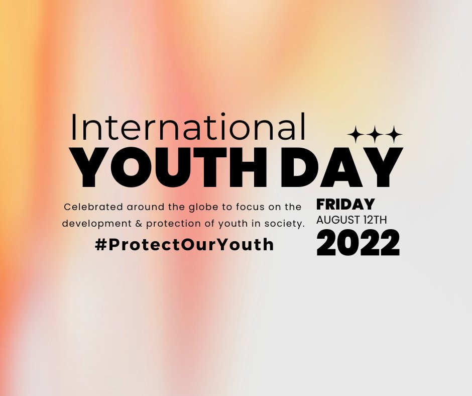 RussellHouseMO's tweet photo. August 12 we observe International Youth Day. It is imperative that we educate, support, celebrate and uplift our young people. They are an important part of society and are the new generation to implement change and progress. https://t.co/XSKdd0LHoO