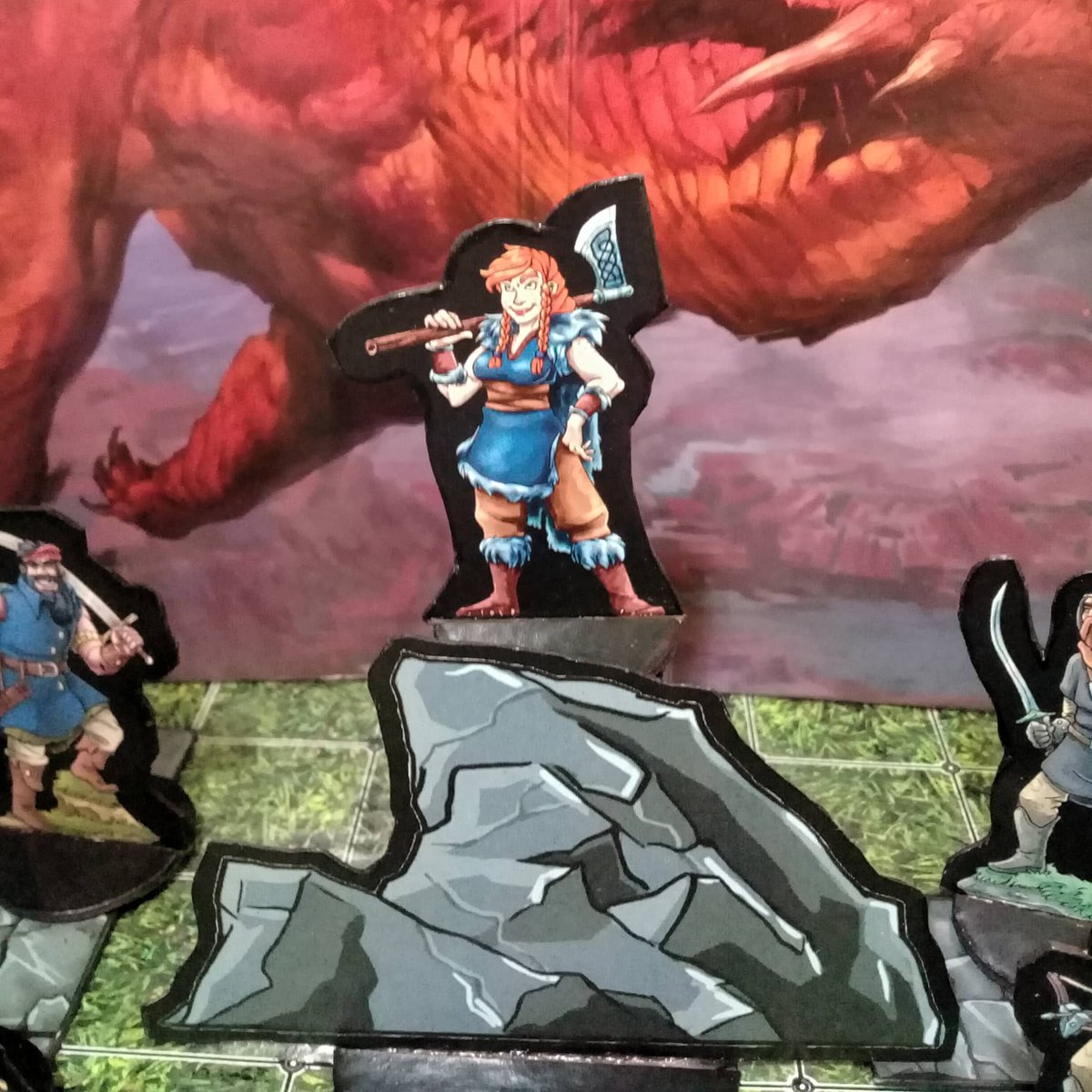 Mateo_5footstep's tweet photo. You know you are in trouble whe the barbarian smiles at you from a mountain made with your own fallen companions.
.
#5footstep #pasode5 #barbarian #paperscenery #paperminis #paperminiatures #miniturasdepapel #miniatures #dndislife #dndminiatures #dndparty #pathfinderrpg #ttrpg https://t.co/hLrPYbM9Pm