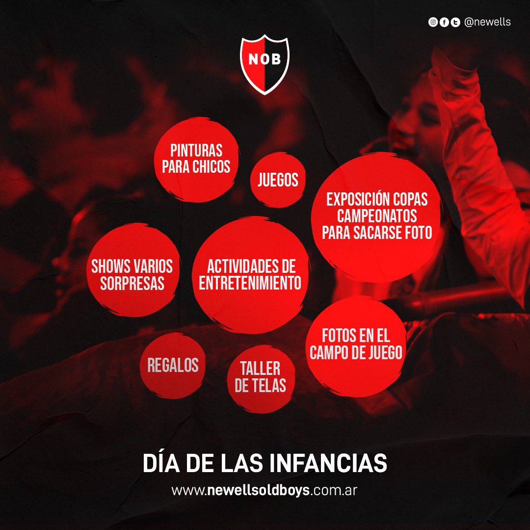 Newells's tweet photo. ¡Día de las infancias en #Newells! 🙌🏼

Vení a vivir una jornada colosal en la sede del Parque con muchas actividades dedicadas a los más chicos.

📌 Este 21 de agosto, con ingreso sin cargo por el portón 9.

@NewellsClub ☑️ https://t.co/VK8xrglMIU
