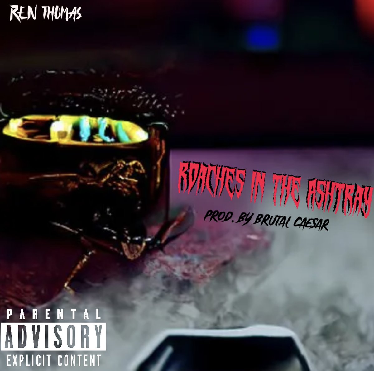 BrutalCaesar's tweet photo. August 17, @RenThomasMusic x @BrutalCaesar drop the first track off the project 'Weston' entitled 'Roaches in the Ashtray' #hiphop #renthomas #brutalcaesar #weston https://t.co/eOP2nQarJR