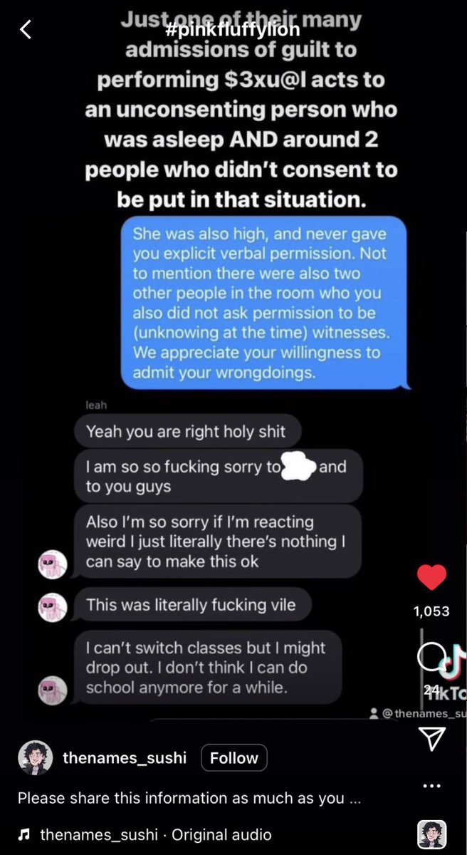 _cosmicbrownee_'s tweet photo. If any of you support @/pinkfluffylion @/pinkfluffylion2, block me. They’ve admitted to r4pe https://t.co/oORVSZd0hW
