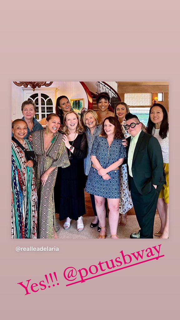 Oh no big deal - just the cast of <a href="/potusbway/">POTUS on Broadway</a> lunching with <a href="/HillaryClinton/">Hillary Clinton</a>