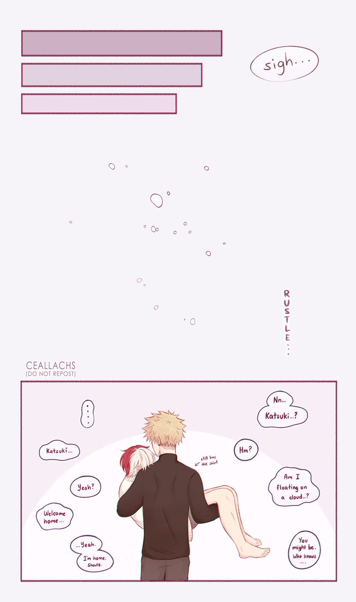 🍰💤 - (living together)
they'll catch up in the morning

#爆轟の月2022 #BKTDMonth2022 