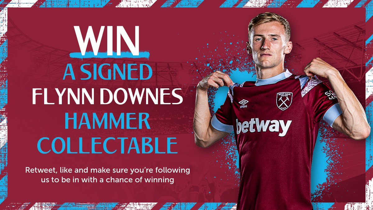 ⚒️| Win a signed Flynn Downes 22/23 Hammer Collectable card! 

Retweet, like and make sure you're following us to be in with a chance of winning.

#HammersHelp #COYI