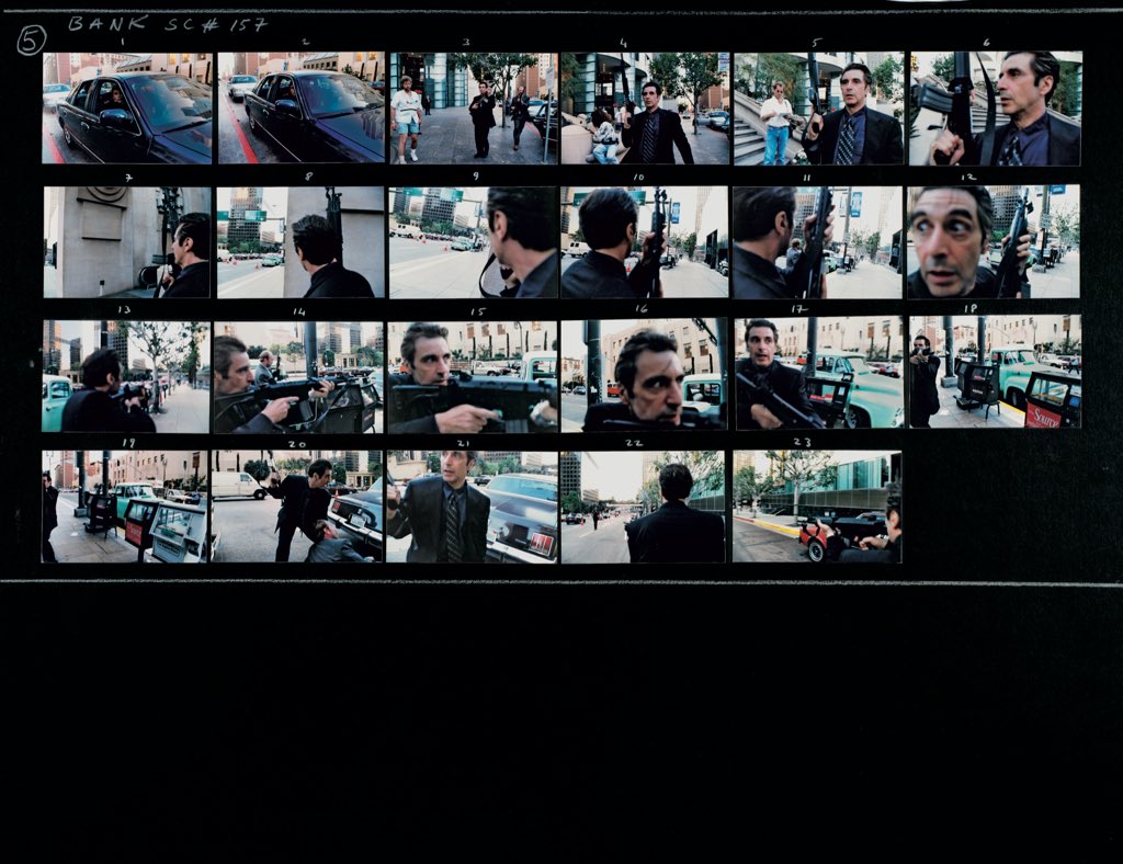 michaelmann's tweet photo. Photo storyboard from blocking and rehearsal for scene # 157 with Al Pacino.

#Heat #Heat2 https://t.co/qjnDD3IKEg