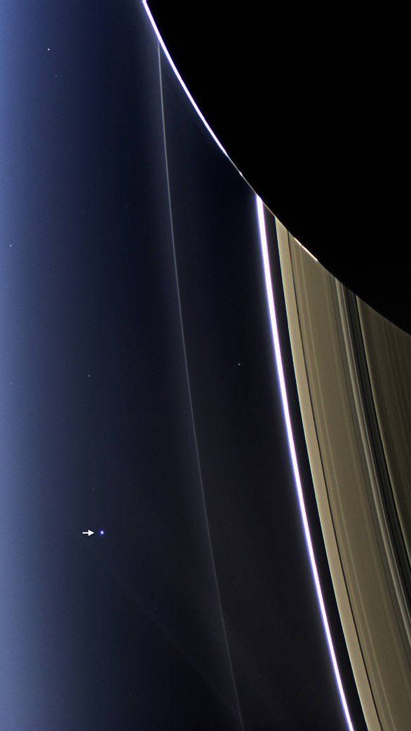 Aerospace_Lovr's tweet photo. Mother Earth from Saturn by @CassiniSaturn.🪐🌎😲 https://t.co/0Z7yK7Jhkg
