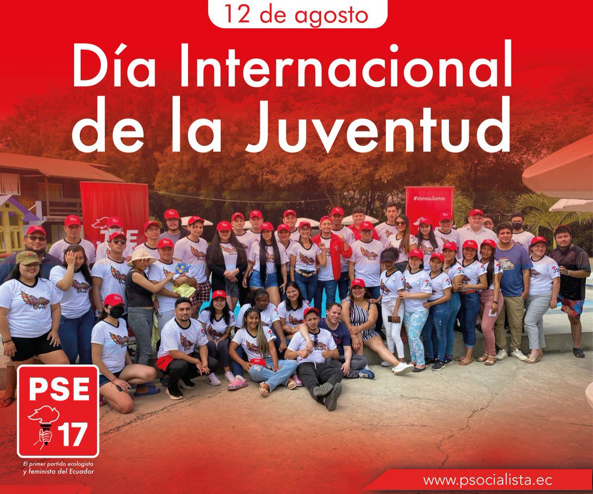 PSEcuatoriano's tweet photo. #DíaInternacionalJuventud 👦🏼🧒🏻 | El día de hoy celebramos a las juventudes a nivel mundial, es una fecha promovida por la ONU que busca conseguir la participación de los jóvenes en todos los ámbitos de la sociedad, para solucionar los desafíos a los que la juventud se enfrenta. https://t.co/OkEKYZ1Z8U