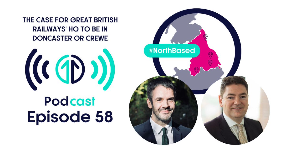 Transport4North's tweet photo. The deadline is fast approaching for the vote on where the new #GreatBritishRailways HQ should be.
In this podcast we speak to @SouthYorksMayor @olivercoppard and @CheshireEast Cllr @Craig_9320 about the merits of #Doncaster and #Crewe.
#NorthBased
๐https://t.co/AyNsRtE8TU https://t.co/6zcfTrv5Px
