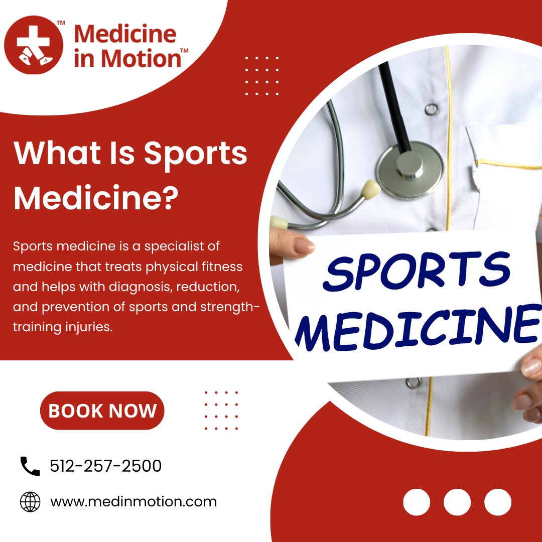 MedinMotion's tweet photo. The sports medicine specialists at Medicine in Motion understand that even the most dedicated athletes need great care when injured. #sports #medicine #specialists #athelets #Physical #fitness #medinmotion #austintexas https://t.co/c37UL1Xiyz