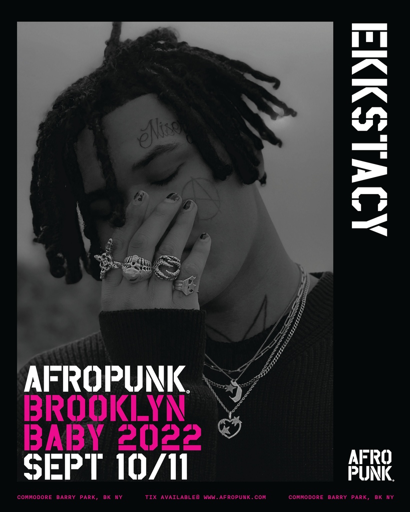 Join us and one of our fave indie artists <a href="/ekkstacy/">stacy</a> @ AFROPUNK BROOKLYN 2022 🤘🏽🤘🏾🤘🏿

Single day and weekend passes available at AFROPUNK.COM