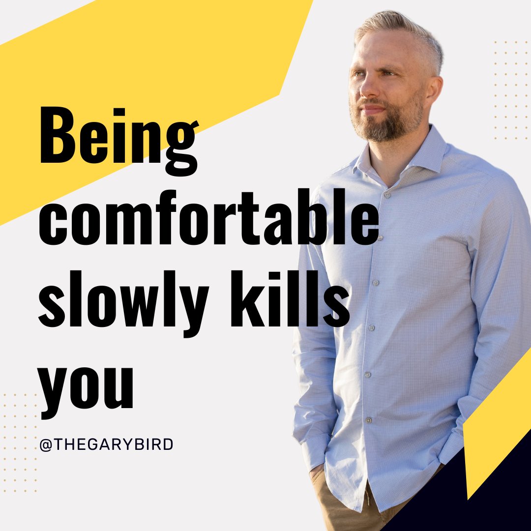 Staying in your comfort zone might feel safe but stepping out of it will keep you alive. Always look for a room to grow, a skill to improve, discover new things. Don't let comfort or fear kill you.

#CEOHacks #Inspiration #ComfortZone #Inspiration #marketingleader #BusinessHack