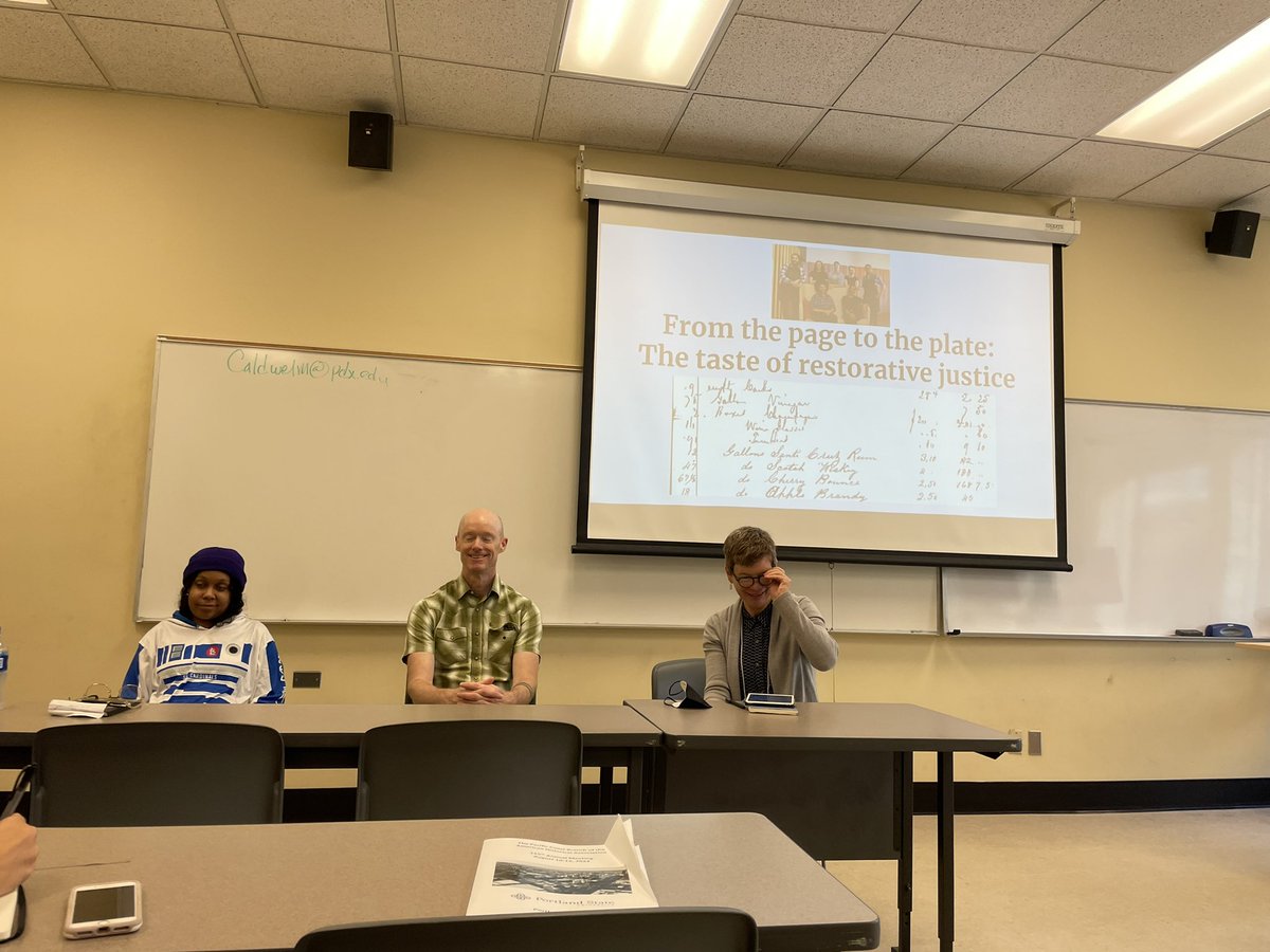 PCBgrads's tweet photo. Join us to hear more about From the Page to the Plate: The Taste of Restorative Justice in Room 328. #PCB2022 @PCB_AHA @AHAhistorians https://t.co/cAKP7TNkjP