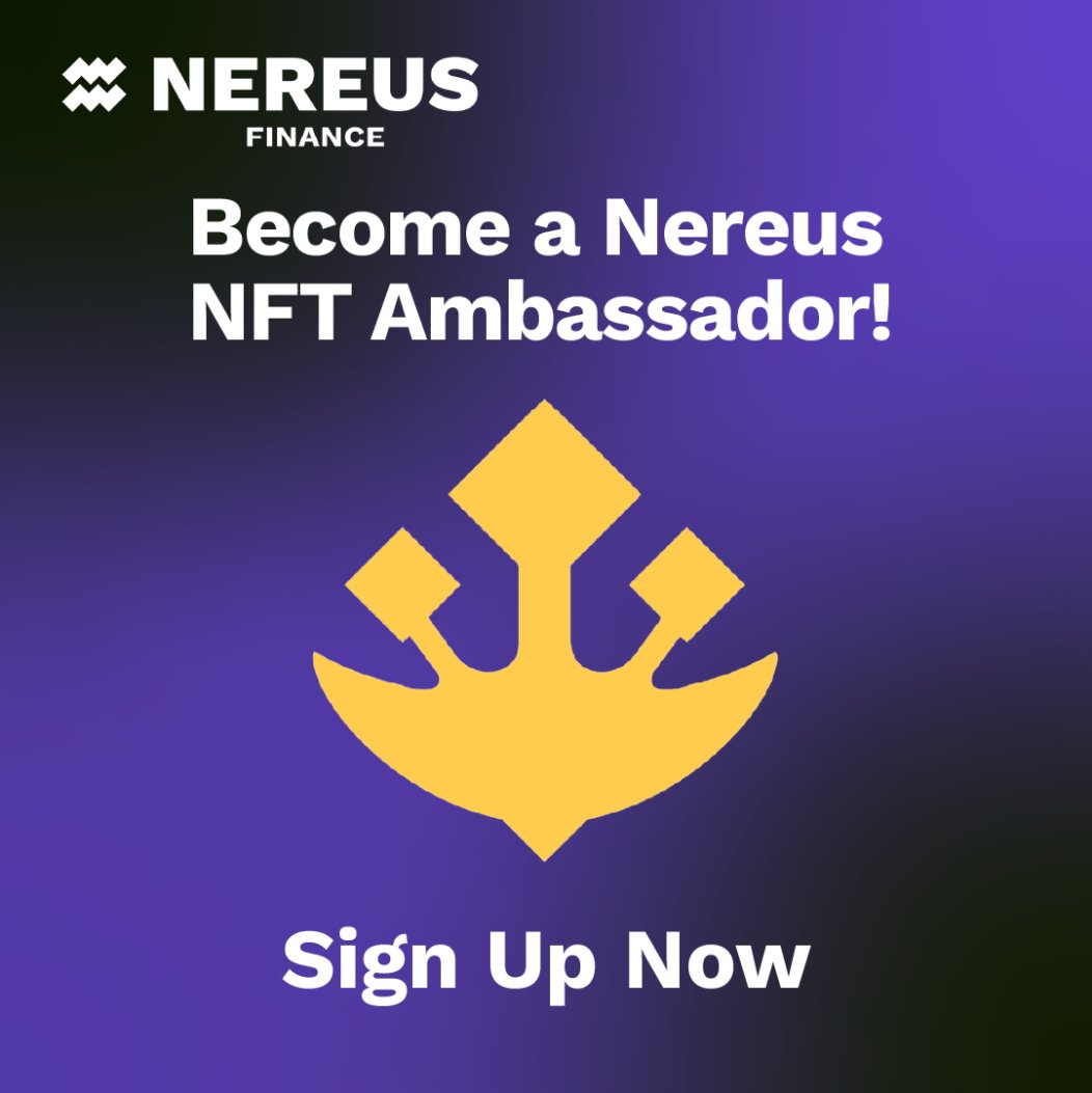 Want to be a Nereus NFT Ambassador? Guaranteed Whitelist + Free Mint for Ambassadors. Join our discord today and sign up to be an Ambassador discord.gg/nereus 

#NFT #Nfts #DeFi #ShapeShifters