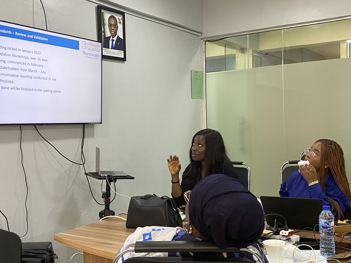 Happening now: <a href="/PharmAccessNIG/">PharmAccessNG</a> conducts a Standards Orientation Program with <a href="/HEFAMAA_LASG/">HEFAMAA</a> 

#qualityhealth #SafeCare #UHC2030
