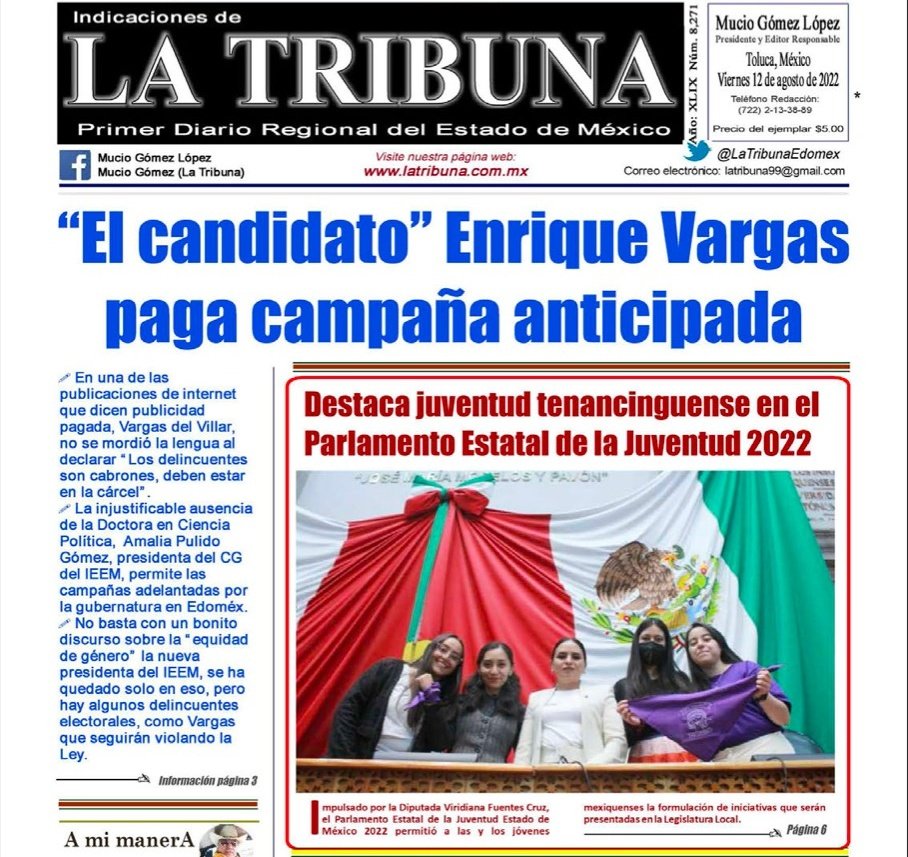 FridaTapia73's tweet image. Felicito a Ivanna, Claudia y Dafneli, quienes conformaron la bancada tenancinguense durante el #ParlamentoEstatalDeLaJuventud organizado por la Diputada @ViriFuentesC en colaboración con @fplanorg.
#Tenancingo #CJD✌🏻
#DíaInternacionalDeLaJuventud
👇 facebook.com/10006391785876…