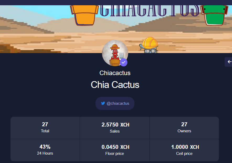chiacactus's tweet photo. We hit 2.575 XCH sales
Keep grow up 🌱 and Minting still in progress, stay tuned for next giveaways..
Buy on @dexie_space https://t.co/hCztMiWvXz
or @SkyNFTorg https://t.co/9BwlhjGg3T

#Chia #NFT #Chia🌱 #XCH #NFTs https://t.co/k0SScWDyCr